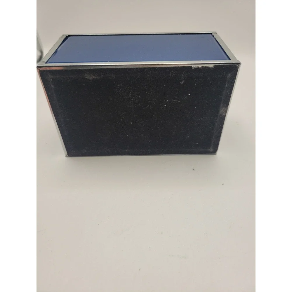 Cynthia‎ Rowley New York Blue & Silver Tone Jewelry Box with Celestite Geode